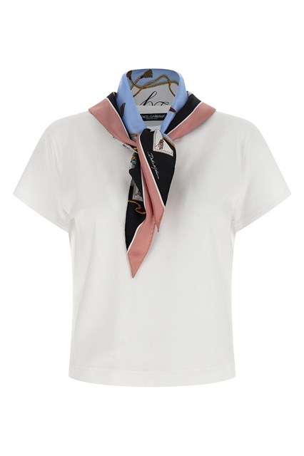 T-shirt con foulard
