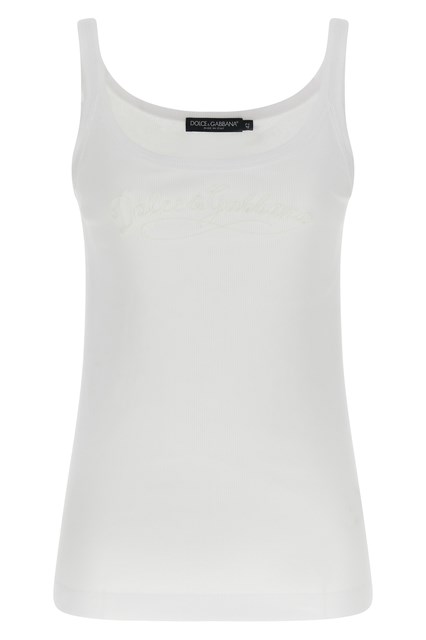 Tank top ricamo logo
