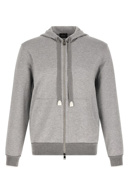 Felpa con cappuccio cotone piquet