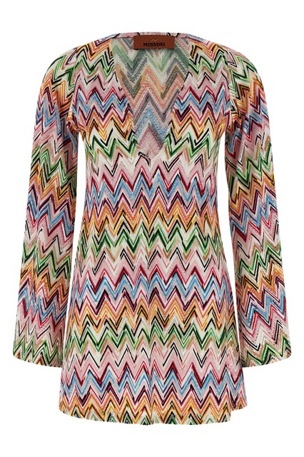 Abito ricami zig zag