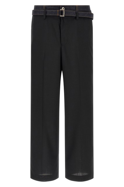 Pantalone inserto denim