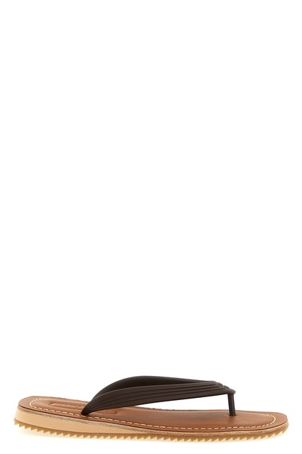 Slide in gomma e pelle