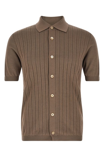 Operated ribbed shirt