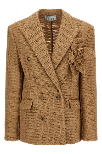 Blazer rafia intrecciata