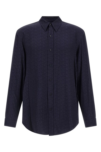Camicia monogram jacquard