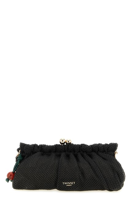 Clutch rafia intrecciata