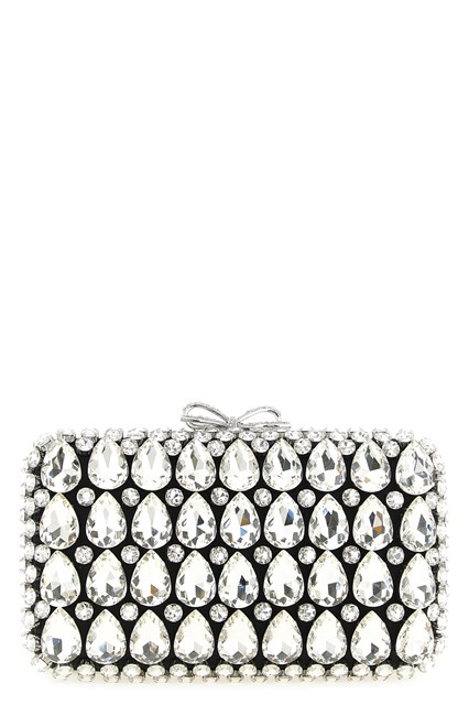 Clutch 'Black Satin Crystal'