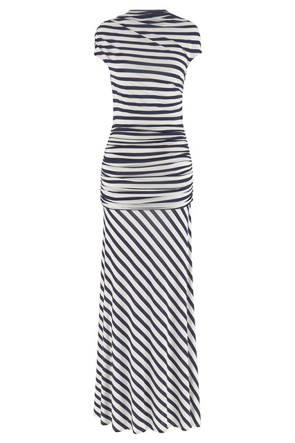 Abito 'Navy Stripe Jersey Maxi'
