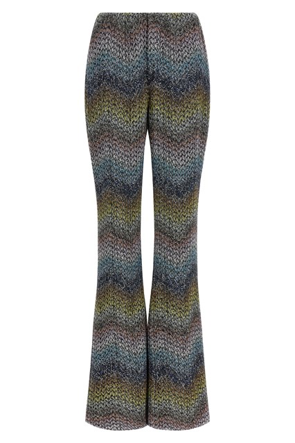 Lamé viscose pants
