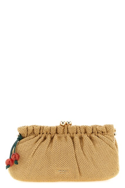 Clutch rafia intrecciata