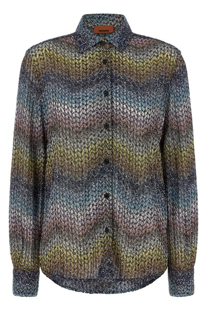 Camicia viscosa lamé