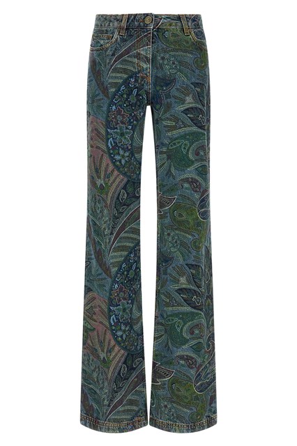 Jeans stampa floreale