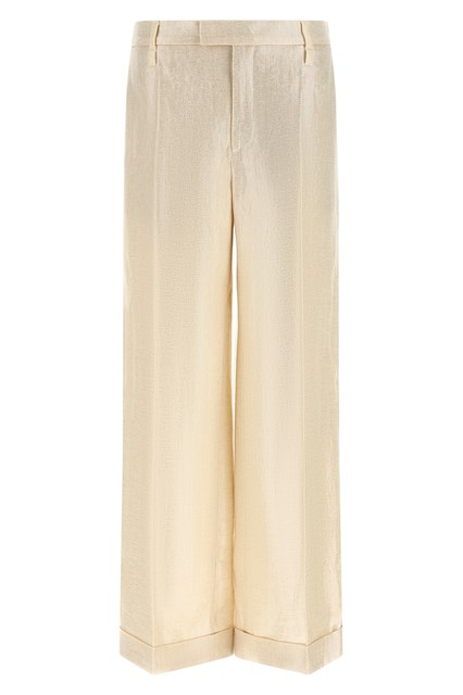 Pantalone lino lamé