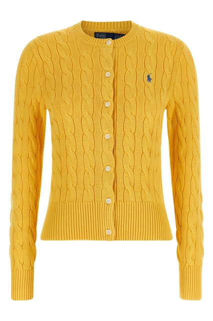 Cardigan cotone a trecce