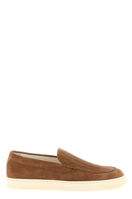 Mocassino suede chevron