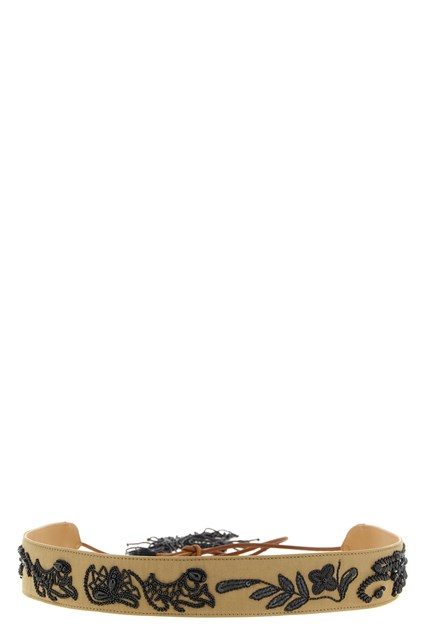 Cintura ricami perline