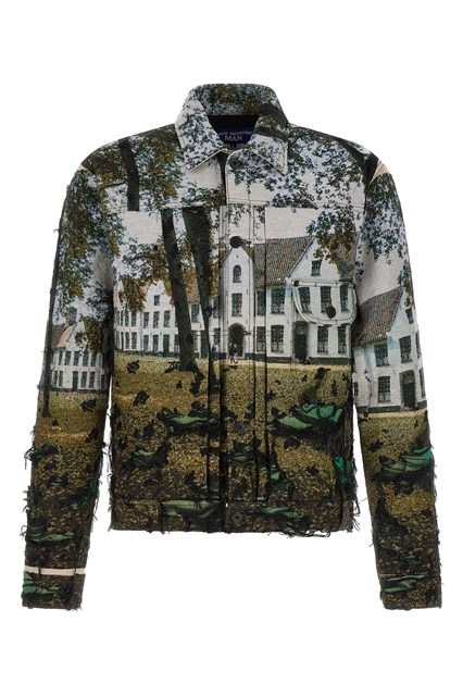 Giacca quadro jacquard