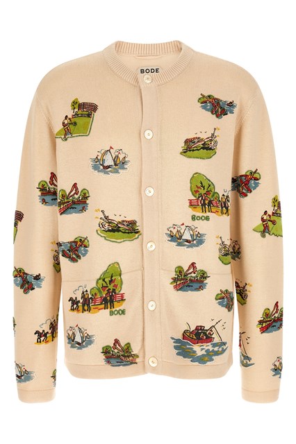 Cardigan 'Beaded Camp'