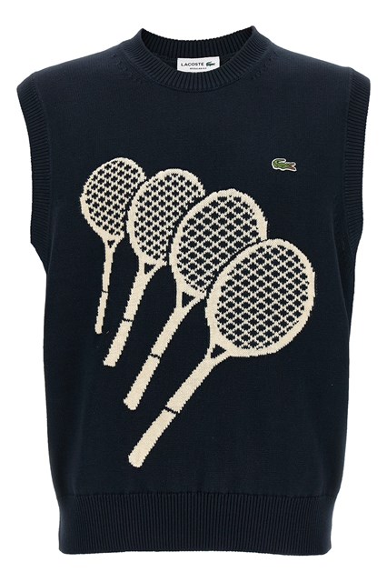 Gilet cotone jacquard