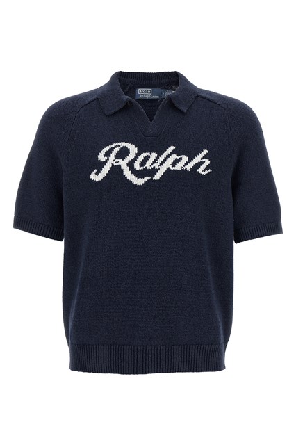 Intarsia logo sweater