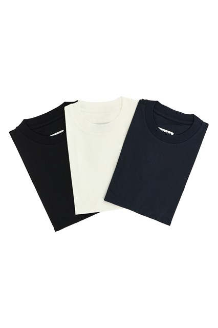 3-pack T-shirt ricamo logo