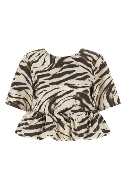 'Zebra Denim' top