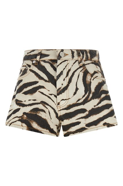 'Zebra Denim' shorts