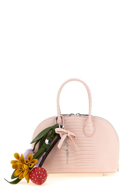 Borsa a mano pelle goffrata