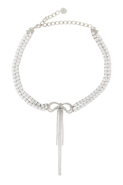 Collana 'Double Crystal Bow'