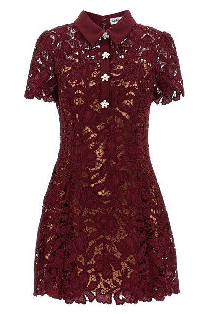 Abito 'Burgundy Lace Mini'