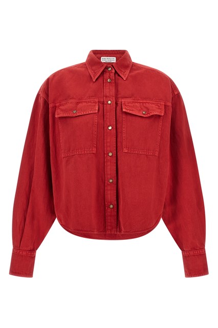 Camicia cotone e lino