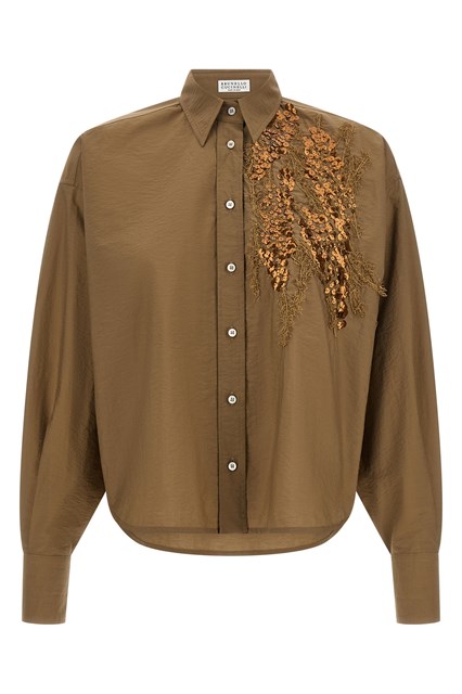 Camicia 'Dazzling Seabed Embroidery'
