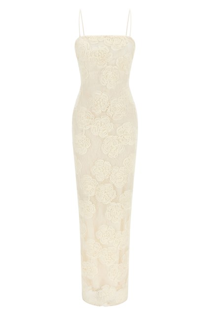 Abito 'Flower Mesh Tube'