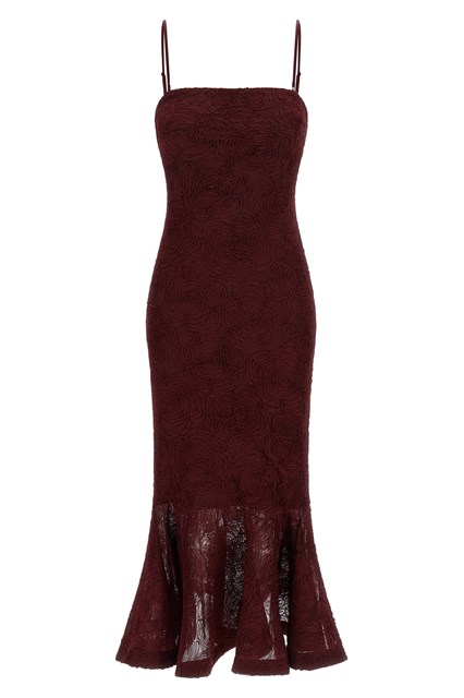 Abito 'Flower Mesh Flounce'