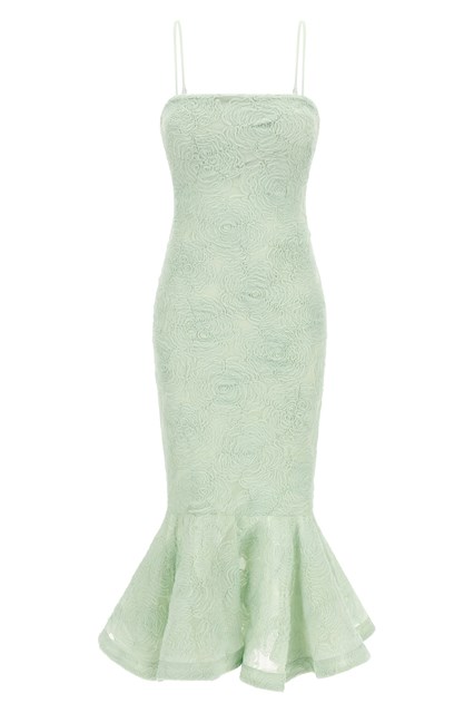 Abito 'Flower Mesh Flounce'