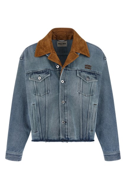 Blouson colletto suede