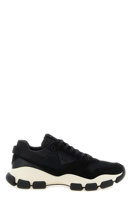 Sneaker rete e suede