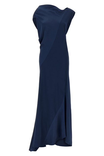 Abito asimmetrico drappeggiato