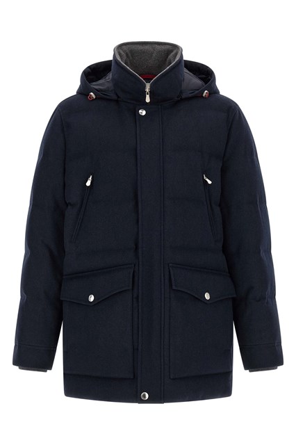 Parka flanella di lana