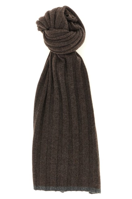 Sciarpa maglia di cashmere a coste
