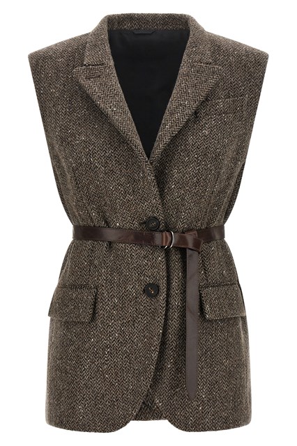 Gilet lana mélange
