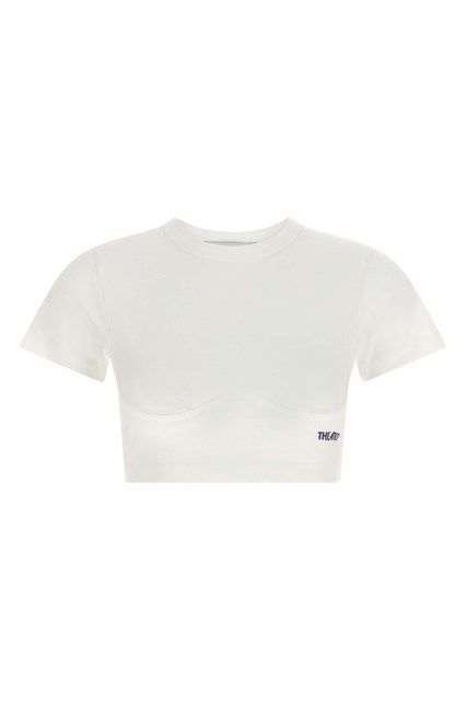 T-shirt crop bustier