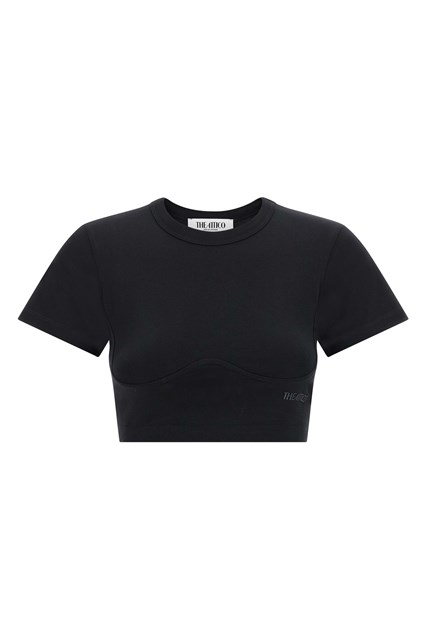 T-shirt crop bustier