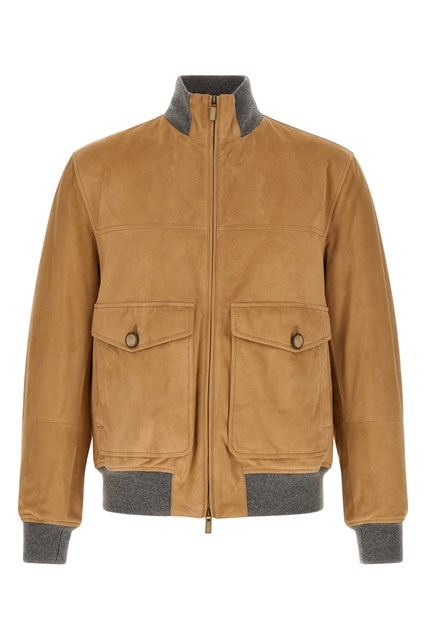 Bomber suede imbottito