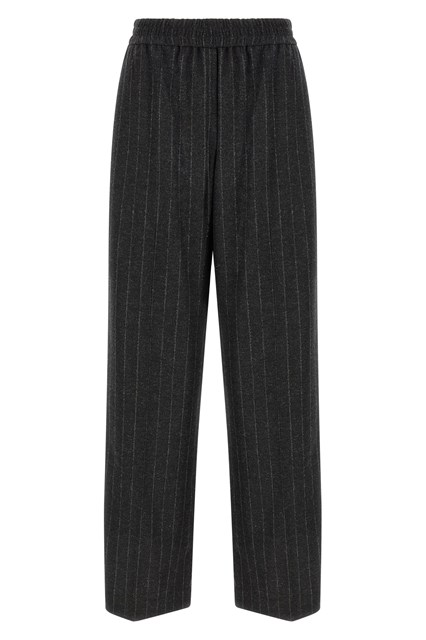 Pantalone gessato micro paillettes