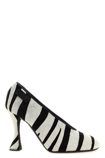 Décolleté cavallino zebra