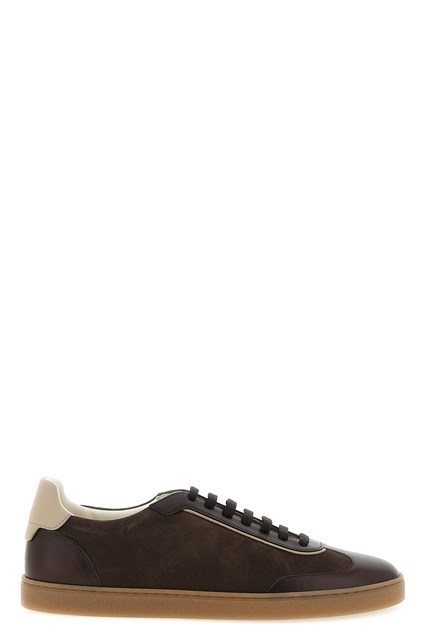 Sneaker suede e vitello liscio