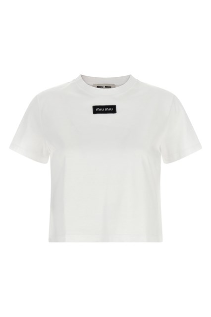 T-shirt crop patch logo