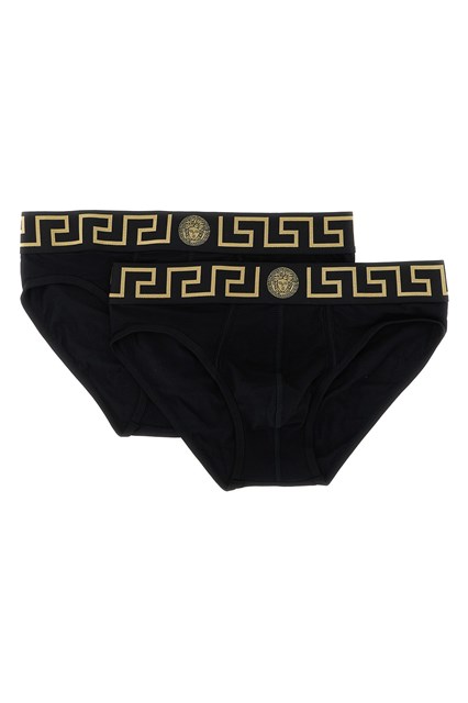 2-pack slip motivo 'Greca'