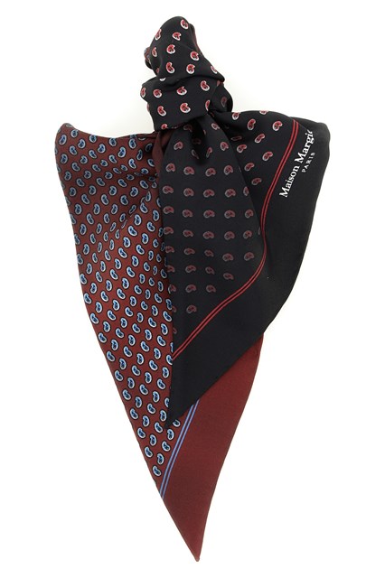 Foulard double-face stampa Paisley